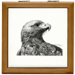 Eagle Pen and Ink Tile/Coaster Box by NANCE